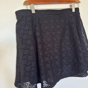 Elegant Black Lace Skirt